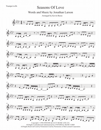 Seasons Of Love (arr. Kevin Busse)