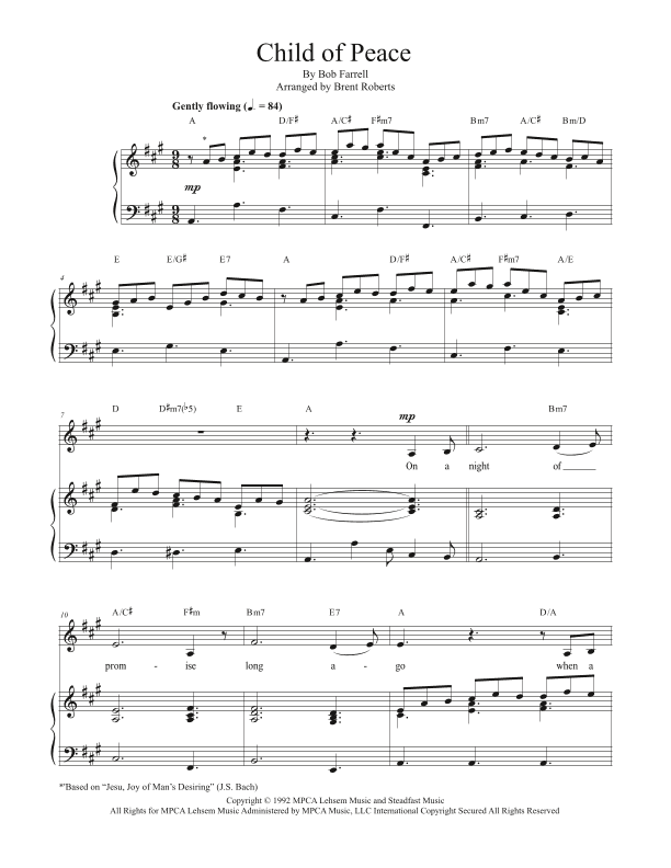 Child Of Peace (arr. Brent Roberts)