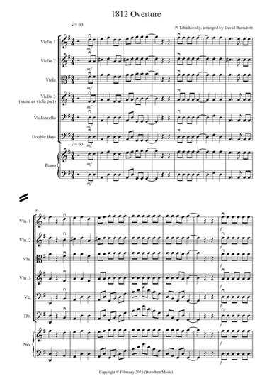 1812 Overture for String Orchestra (arr. D.Burndrett)
