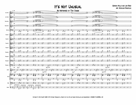 It's Not Unusual (arr. Nicholas Biancolin)