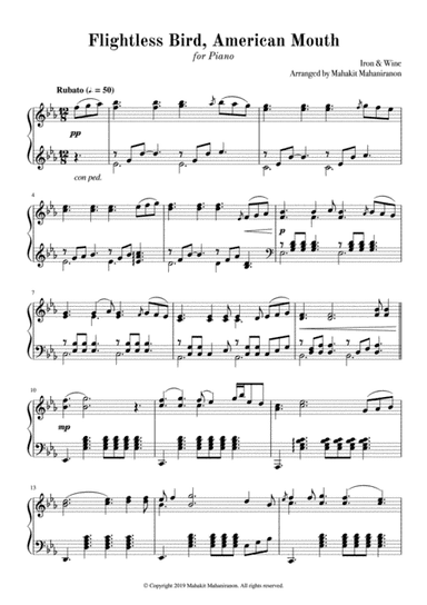 Flightless Bird, American Mouth (arr. Mahakit Mahaniranon)