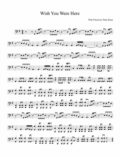 Wish You Were Here (arr. Patricia Ryan)