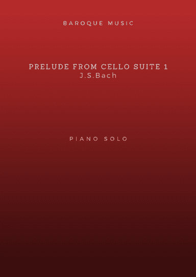 Prelude from Cello Suite BWV 1007 – Bach (Piano, left hand) (arr. F. Bernardo)