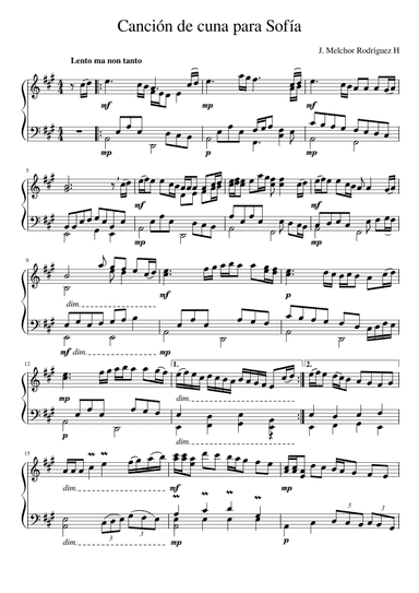 Canción de Cuna para Sofía