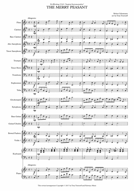 The Merry Peasant (Mixed Ensemble) (arr. Tony Tournoff)