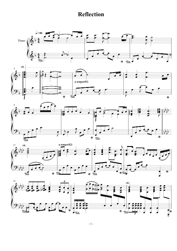 Reflection (arr. Matthew Wilder)