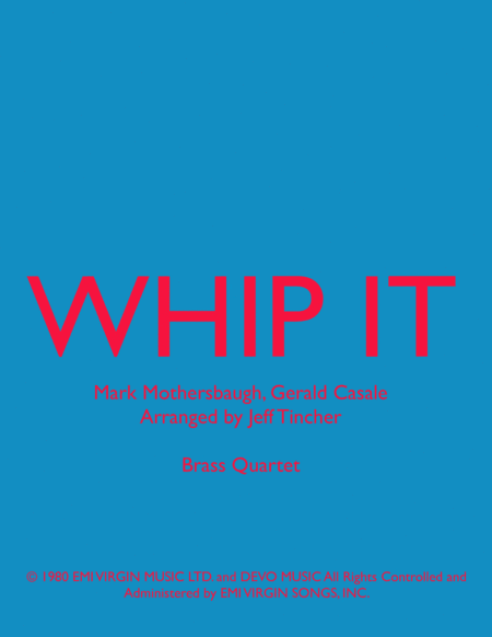 Whip It (arr. Jeff Tincher)