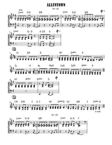 Allentown (arr. Sarah Jane Cion)