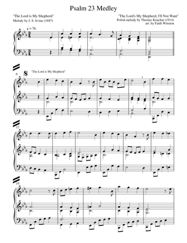 Psalm 23 Medley (revised version) (arr. Faith Winston)
