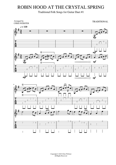 Robin Hood at the Crystal Spring (arr. Chris Webster)