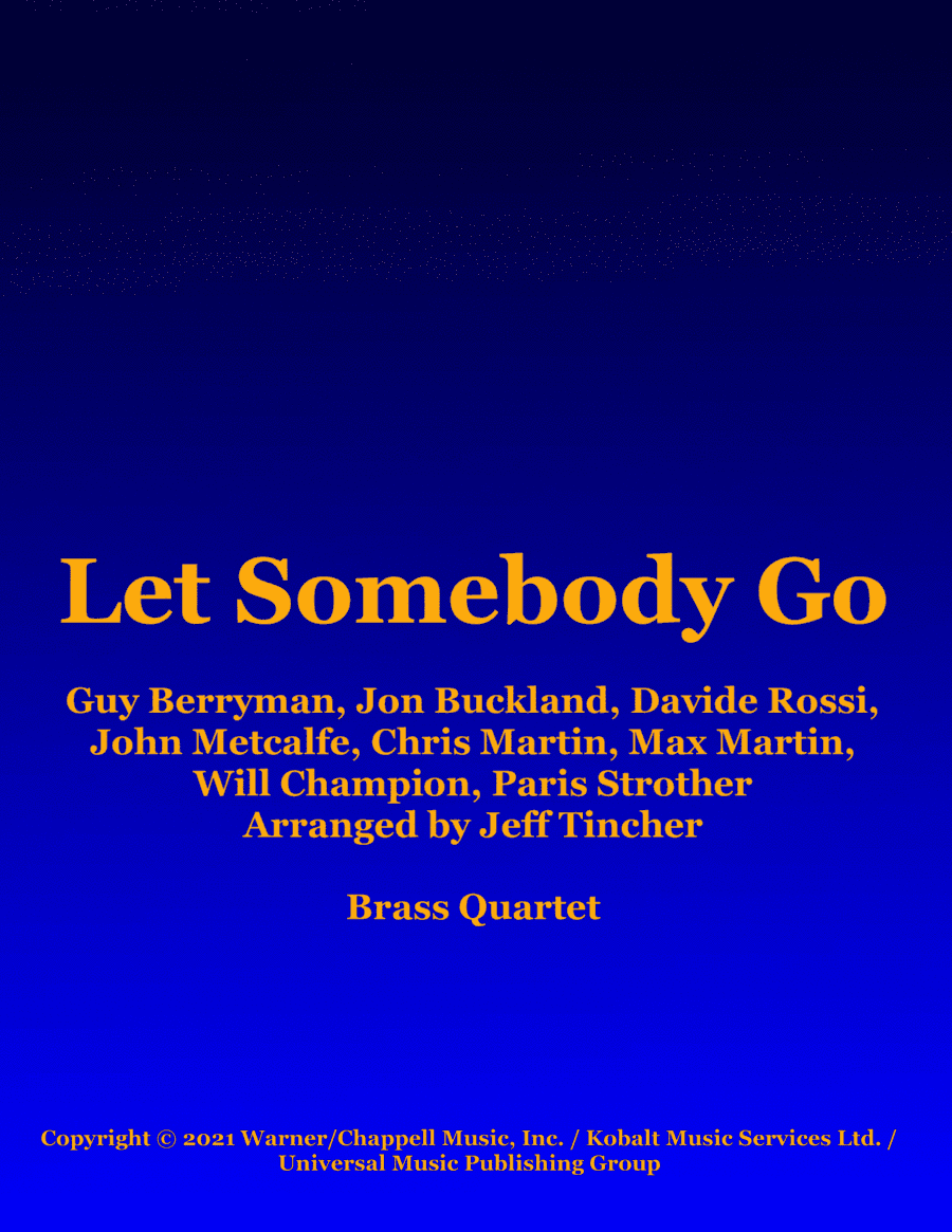 Let Somebody Go (arr. Jeff Tincher)