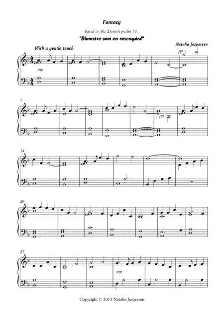 Blomstre som en rosengård (prelude)