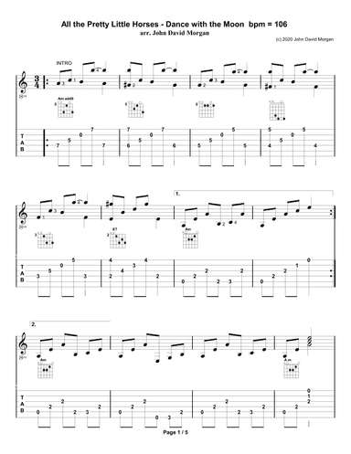 All the Pretty Little Horses (arr. John David Morgan)