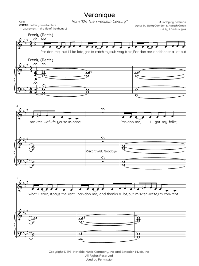 Veronique (arr. Charles Ligus)