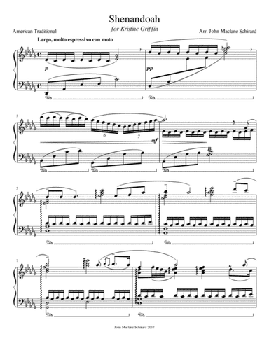 Shenandoah (arr. John Maclane Schirard)