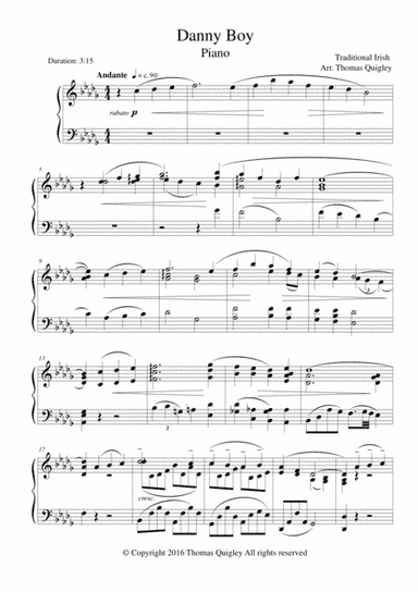 Danny Boy (arr. Thomas Quigley)