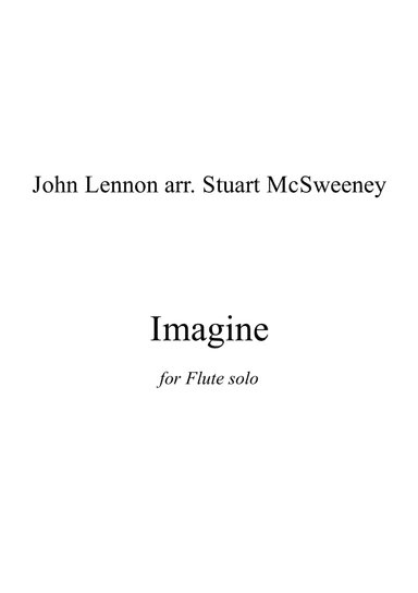 Imagine (arr. Stuart McSweeney)