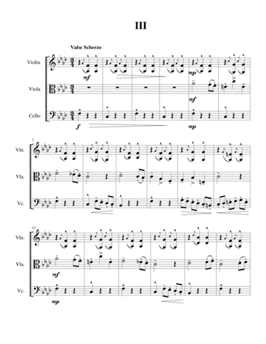 String Trio No 1 in C minor, Op 3 Mvmt 3