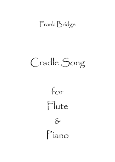 Cradle Song (arr. Spence Bundy)