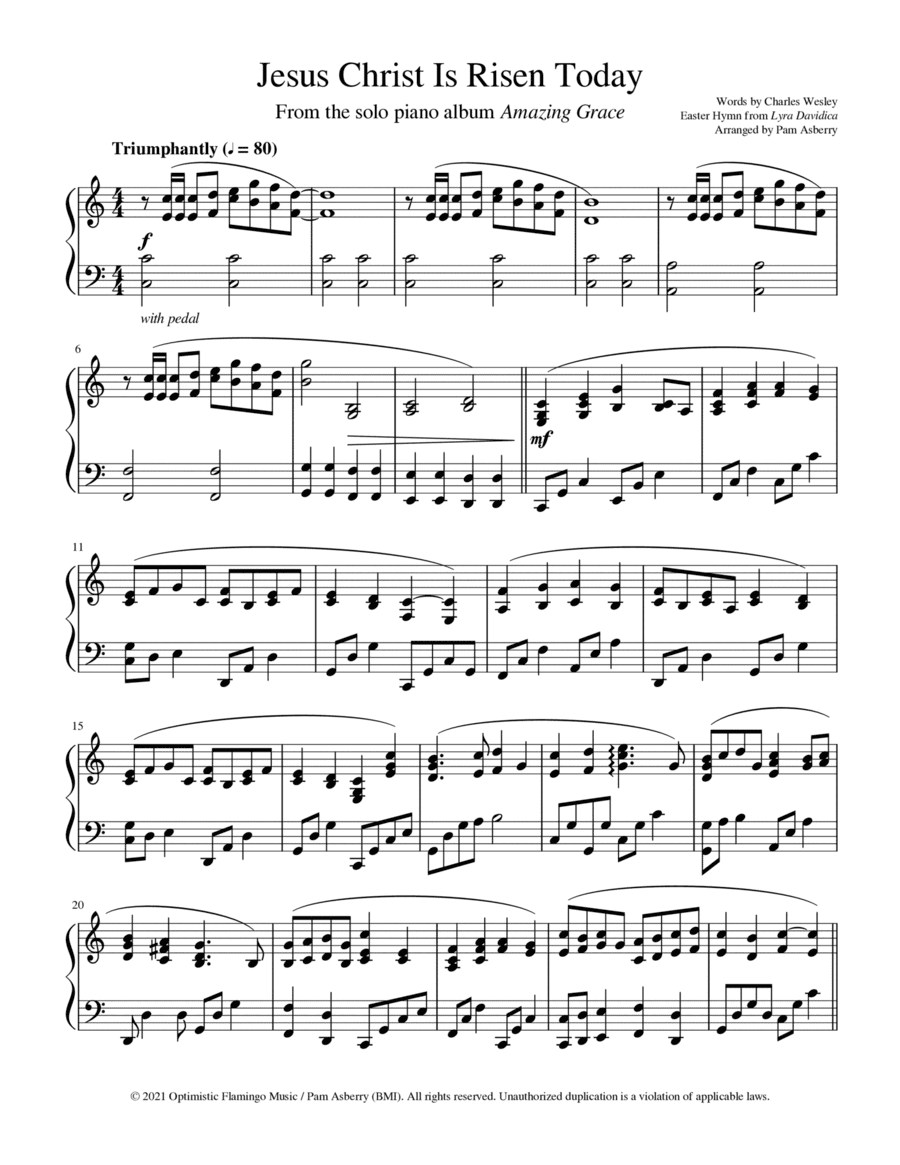 Jesus Christ Is Risen Today (arr. Pam Asberry)