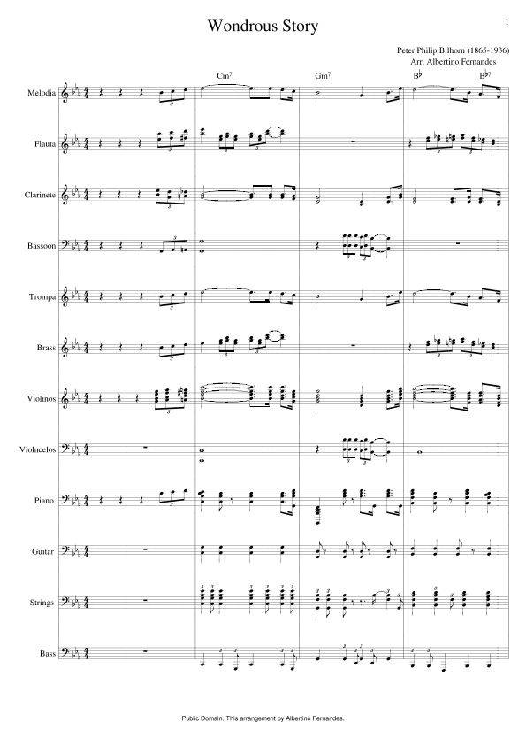 Wondrous Story (arr. Albertino Fernandes)