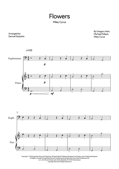 Flowers (arr. Samuel Sequeira)
