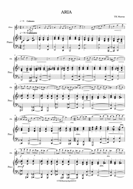 Murray - Aria - Oboe & Piano