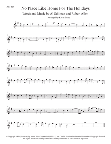 (There's No Place Like) Home For The Holidays (arr. Kevin Busse)