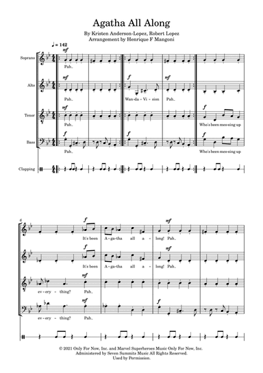 Agatha All Along (arr. Henrique F Mangoni)