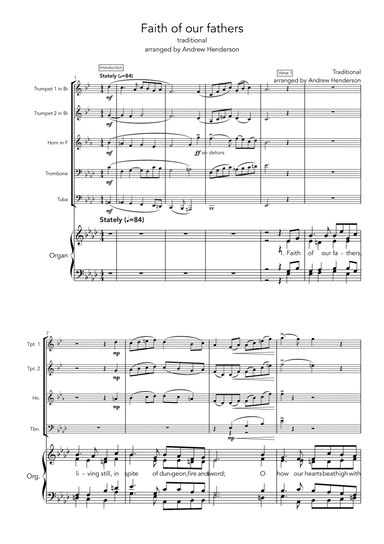 Faith of our fathers (Sawston) (arr. Andrew Henderson)