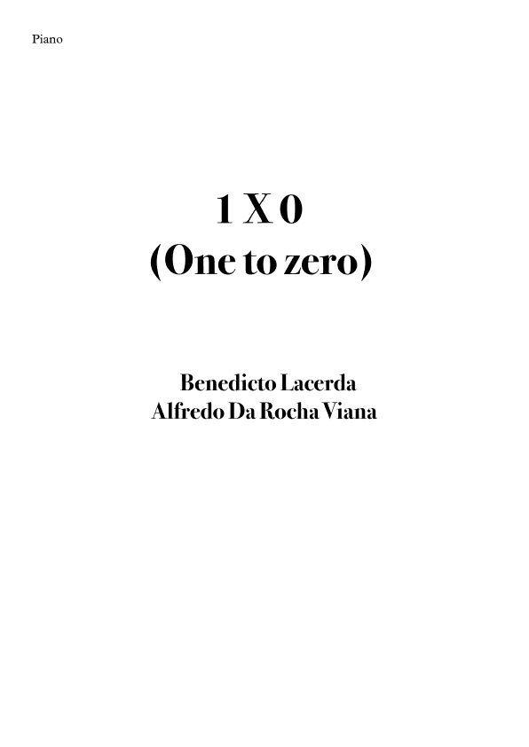 Um A Zero (arr. Felipe Aires)