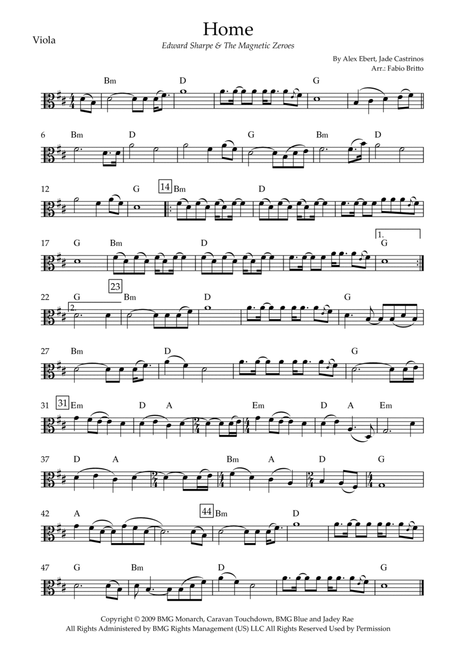 Home (arr. Fabio Britto)