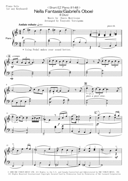 Nella Fantasia (arr. Tsuyoshi Yoroiguma)