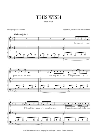 This Wish (arr. Bart's Editions)