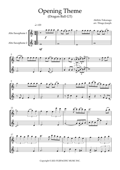 Dragon Ball Gt (arr. Thiago Joseph)