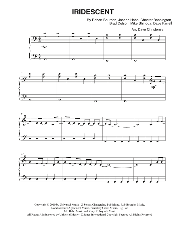 Iridescent (arr. Dave Christensen)