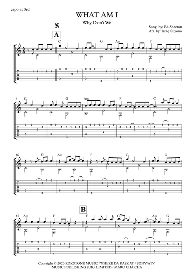 What Am I (arr. Israq Suyono)