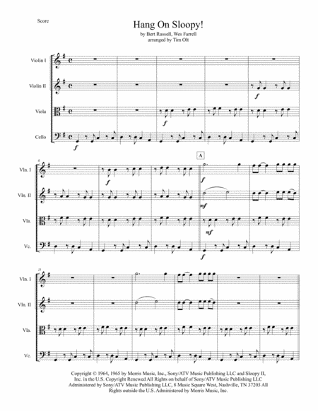 Hang On Sloopy (arr. Tim Olt)