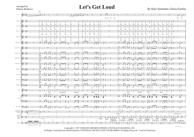Let's Get Loud (arr. arrange by Oleksiy Bazhenov)