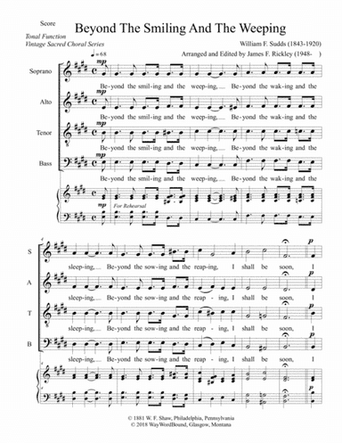 Beyond The Smiling And The Weeping (arr. James F. Rickley)