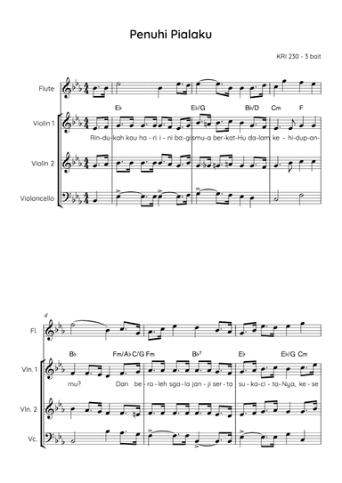 Bring Your Vessels, Not a Few / Penuhilah Pialamu Hari Ini (arr. Angie Wiranata)