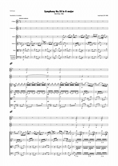 Haydn - Symphony No.18 in G major, Hob.I:18 (arr. J.G. Cucó Barber)