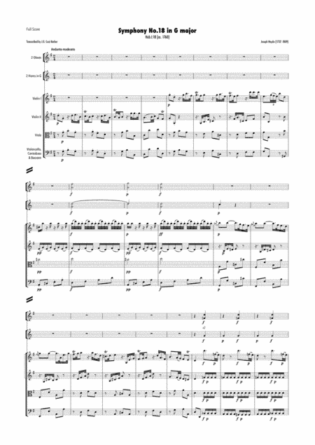 Haydn - Symphony No.18 in G major, Hob.I:18 (arr. J.G. Cucó Barber)