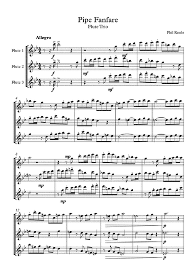 Pipe Fanfare - Flute Trio
