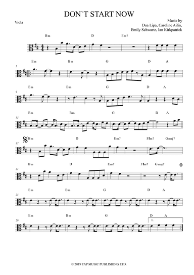 Don't Start Now (arr. Anderson Quevedo)