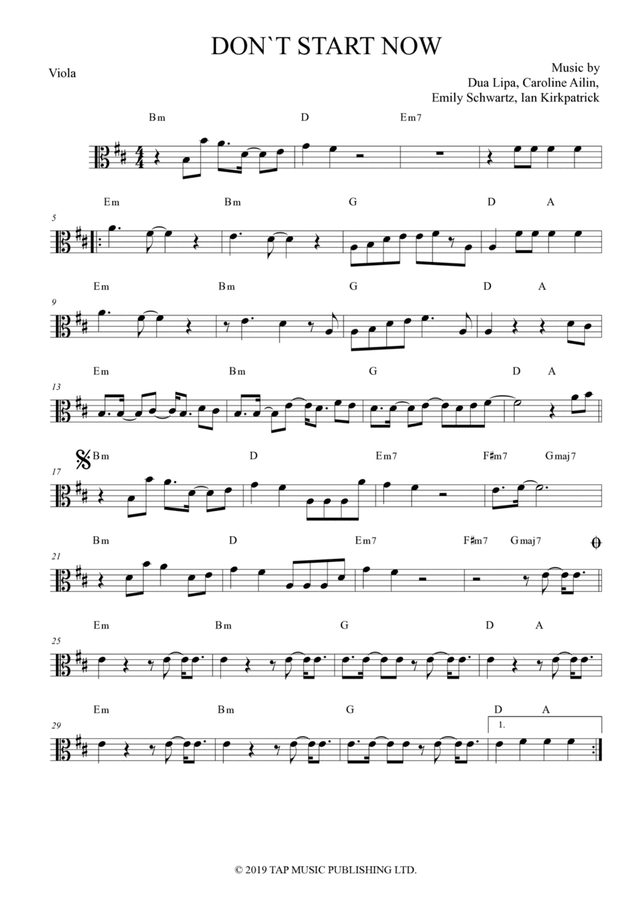 Don't Start Now (arr. Anderson Quevedo)