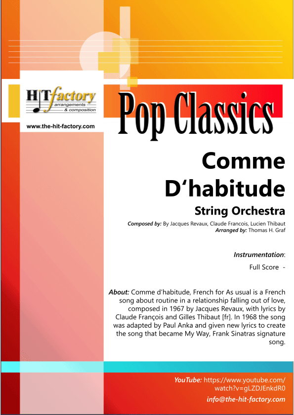 Comme D'habitude (arr. Thomas Graf)