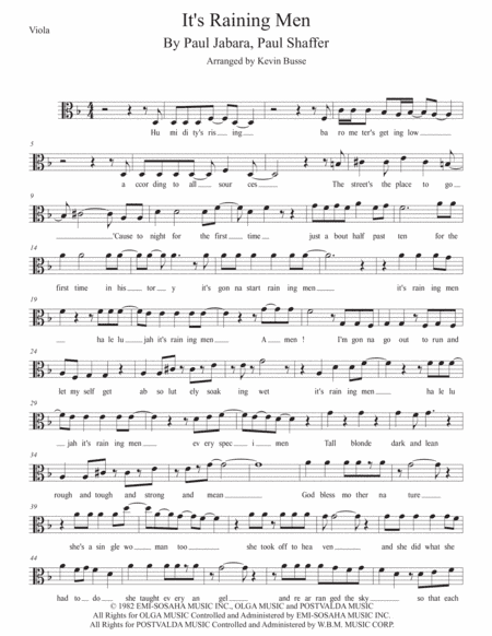 It's Raining Men (arr. Kevin Busse)