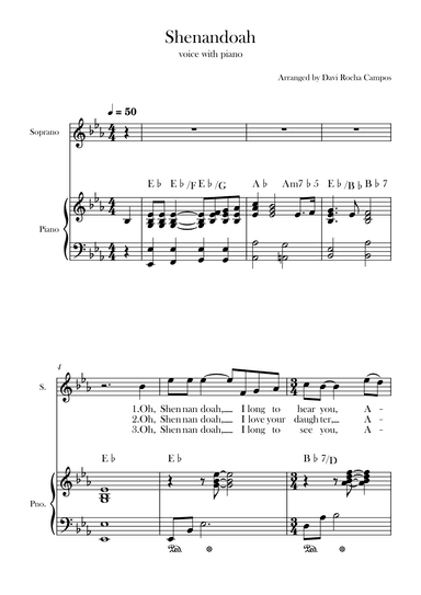 Shenandoah (arr. Davi Rocha Campos)