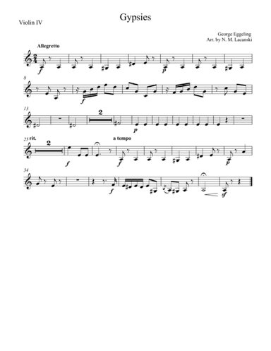 Gypsies (arr. Nick Lacanski)